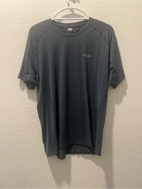 Rab Men’s XL Technical Performance Hiking Shirt Charcoal